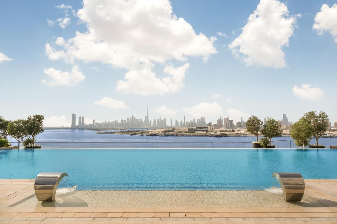 Hotel Address Creek Harbour Dubaj Zewnętrze zdjęcie View of Dubai from the pool