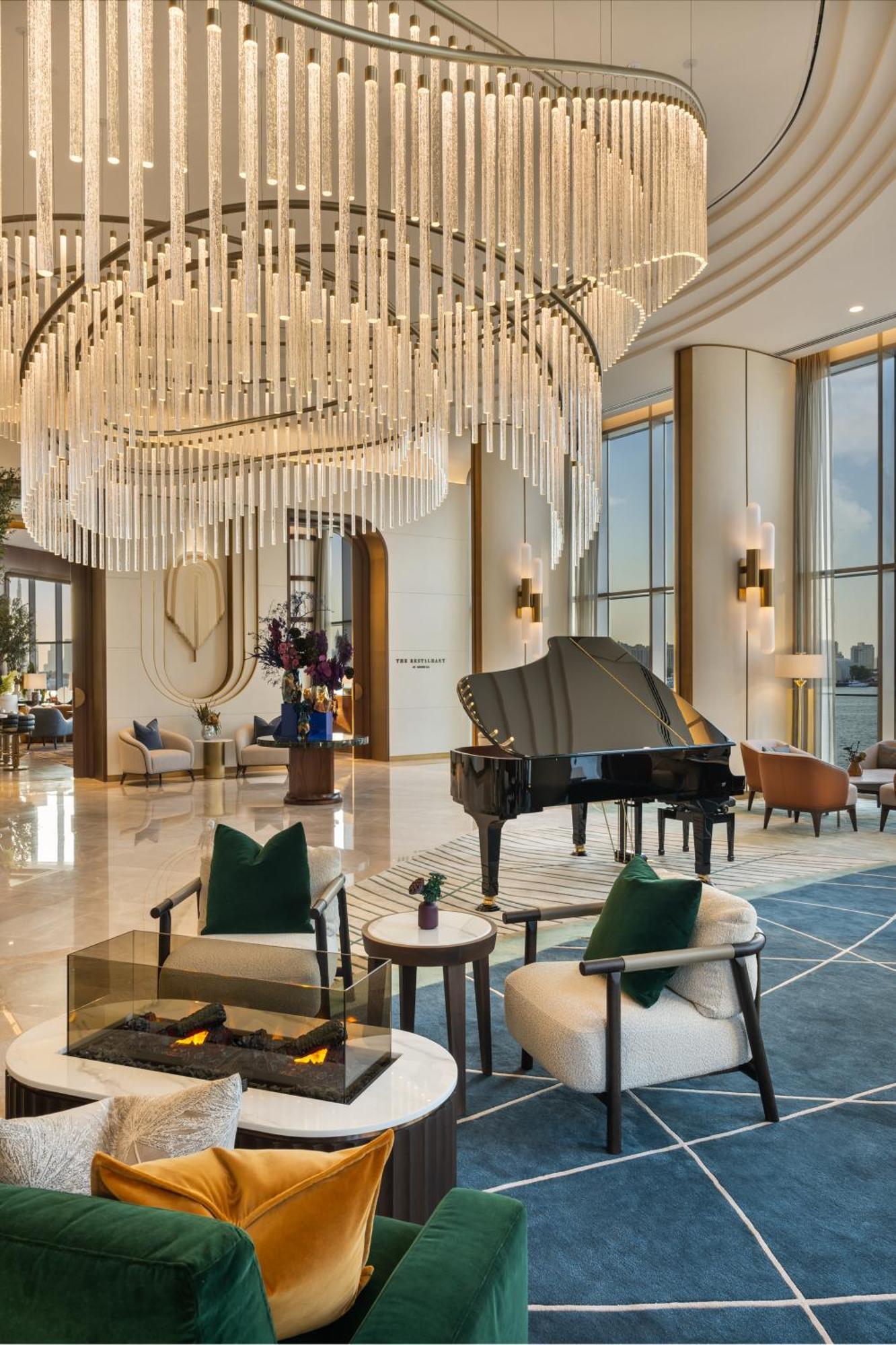 Hotel Address Creek Harbour Dubaj Zewnętrze zdjęcie The lobby of the hotel