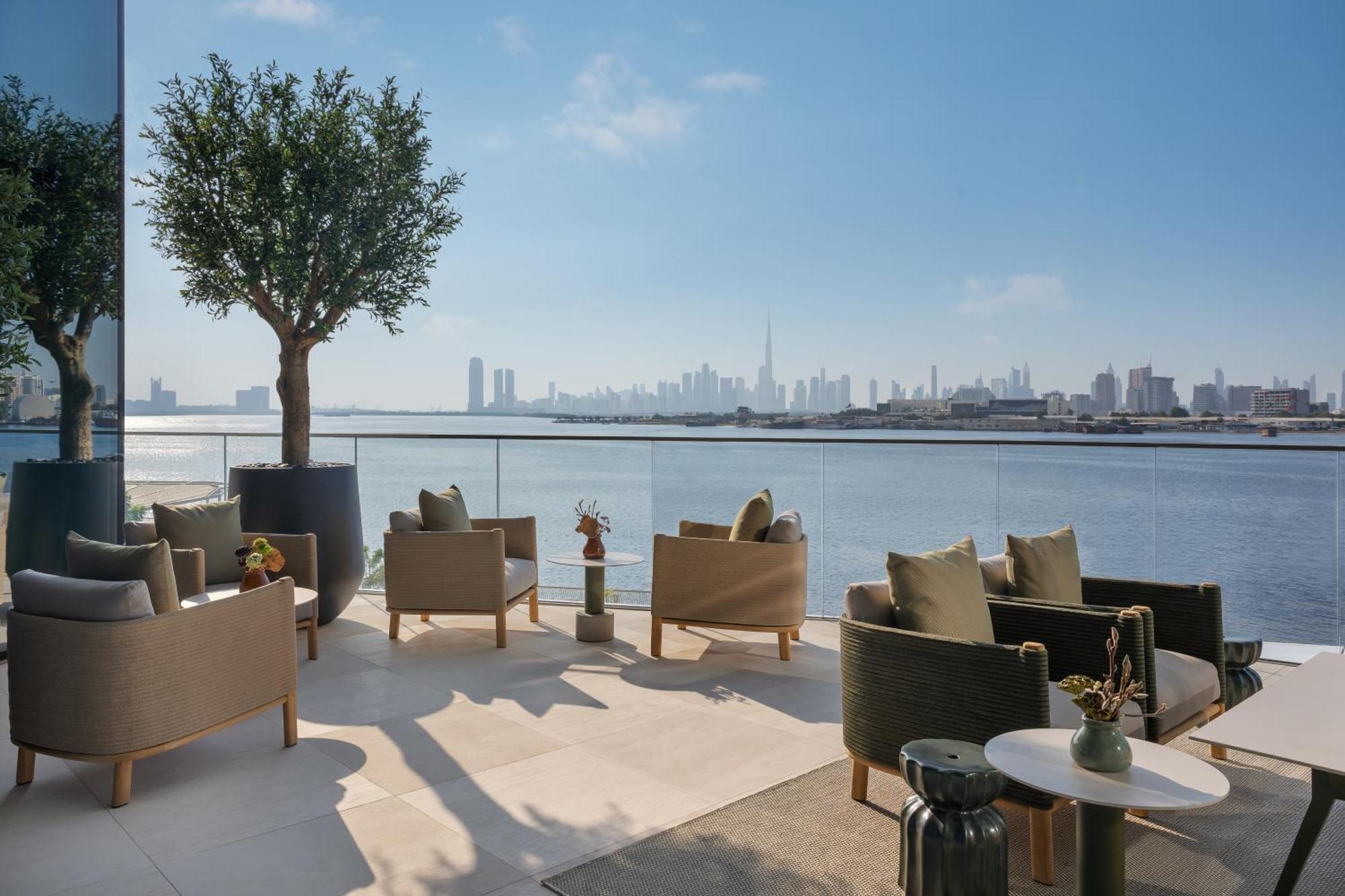 Hotel Address Creek Harbour Dubaj Zewnętrze zdjęcie View from the terrace