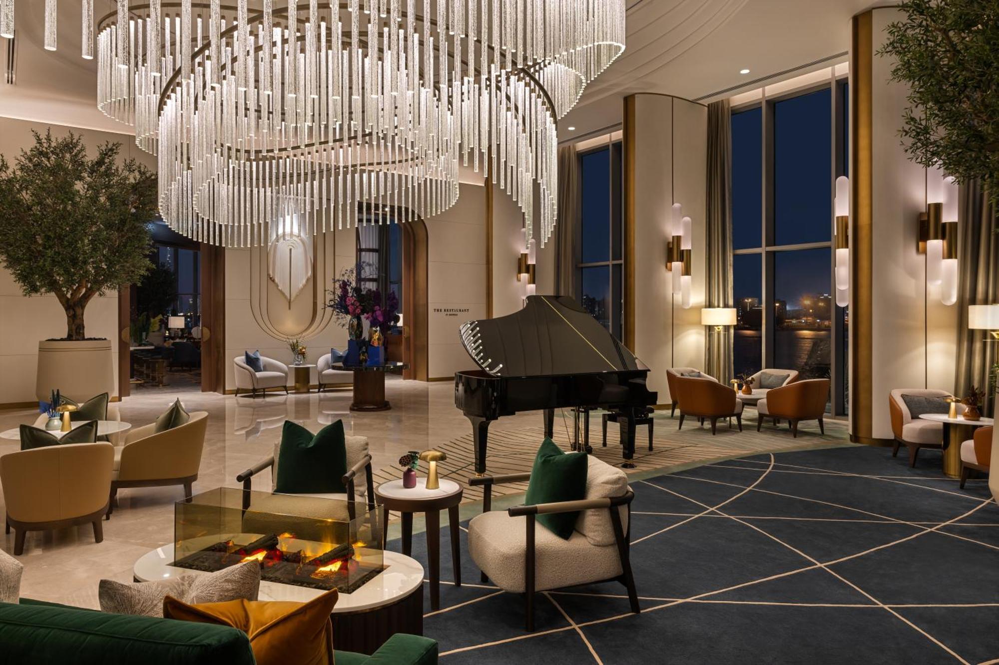 Hotel Address Creek Harbour Dubaj Zewnętrze zdjęcie The lobby of the hotel