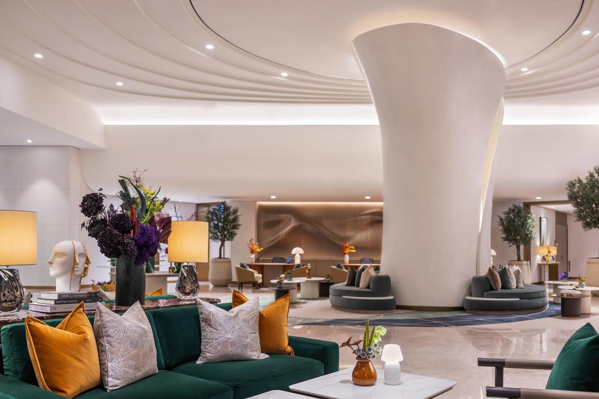 Hotel Address Creek Harbour Dubaj Zewnętrze zdjęcie The lobby of the hotel